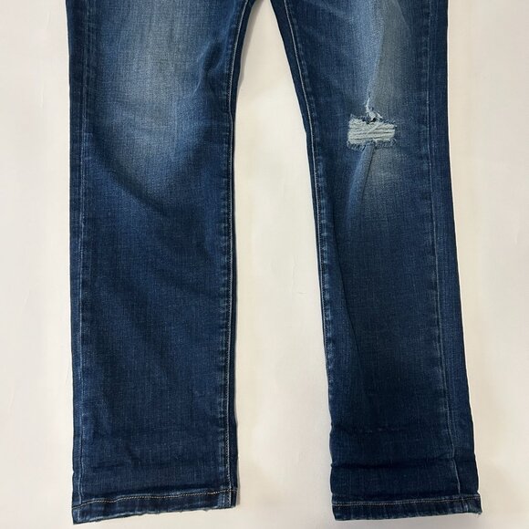 Frame Le Garcon Mid Rise Straight Fit Jeans Women size 28 Caribou Distressed - Picture 8 of 14